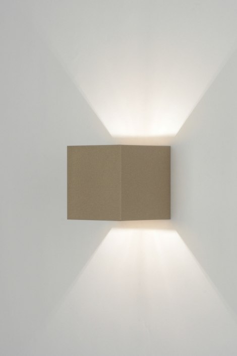 Wandlamp 30461 Modern, Design, Aluminium, Metaal Grote Wasbak Badkamer ~ Wandlamp 30461 Modern, Design, Aluminium, Metaal