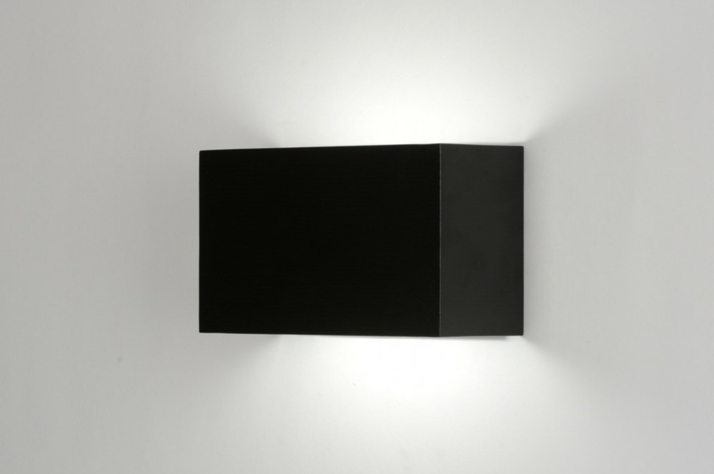 wandlamp 71972 modern, design, aluminium, zwart Grote Wasbak Badkamer ~ wandlamp 71972 modern, design, aluminium, zwart