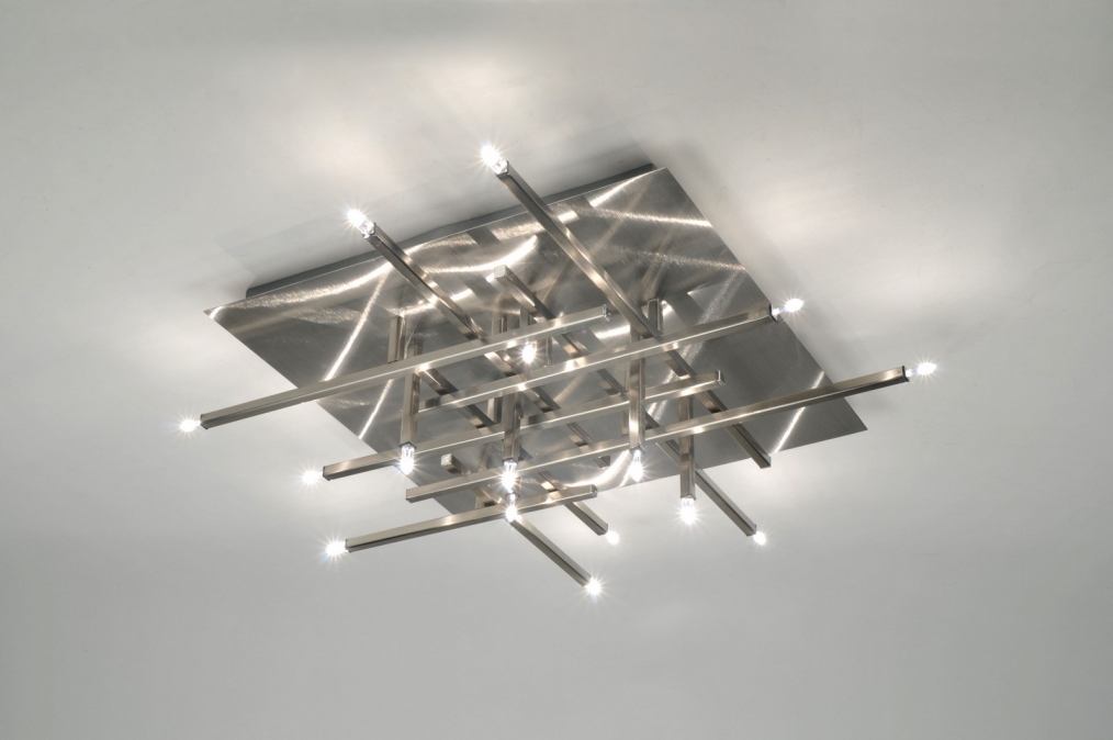 plafondlamp 85730: modern, design, staal , rvs Keuken Plafondlampen : plafondlamp 85730: modern, design, staal , rvs