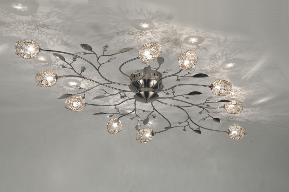 Led hanglampen woonkamer Keuken Plafondlampen : Led hanglampen woonkamer : Plafondlamp 86838 modern, klassiek, kristal