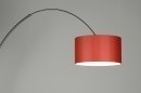 bekijk vloerlamp-30179-modern-staal_-_rvs-stof-rood-rond