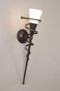 bekijk wandlamp-65262-klassiek-metaal-roestbrons-glas-zacht_geel-roest-bruin-brons-rond-langwerpig