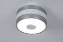 bekijk plafondlamp-70550-modern-retro-geschuurd_aluminium-chroom-glas-wit_opaalglas-rond