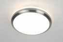 bekijk plafondlamp-70695-modern-staal_-_rvs-glas-wit_opaalglas-rond