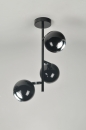 bekijk plafondlamp-71116-modern-retro-metaal-chroom-zwart-glans-rond