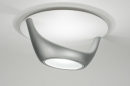 bekijk plafondlamp-71202-modern-design-metaal-grijs-wit-mat-rond
