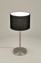 bekijk tafellamp-71230-modern-staal_-_rvs-stof-zwart-rond