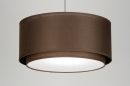 bekijk hanglamp-71411-modern-staal_-_rvs-stof-bruin-rond