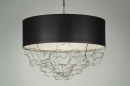 bekijk hanglamp-84090-modern-design-stof-zwart-mat-rond