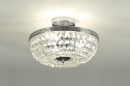 bekijk plafondlamp-85638-klassiek-retro-metaal-chroom-kristal-kristalglas-rond