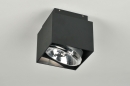 bekijk plafondlamp-86446-modern-design-metaal-zwart-mat-vierkant