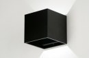 bekijk wandlamp-86452-modern-design-metaal-zwart-mat-vierkant