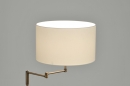 bekijk vloerlamp-86896-modern-brons-stof-wit-rond