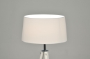bekijk vloerlamp-86952-modern-retro-chroom-stof-wit-rond