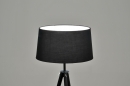 bekijk vloerlamp-86953-modern-retro-chroom-stof-zwart-rond