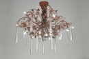 bekijk hanglamp-87045-klassiek-retro-metaal-glas-helder_glas-bruin-roest-bruin-brons-rond