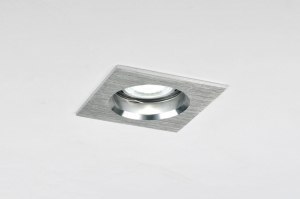 inbouwspot 30020: modern, aluminium, vierkant ...
