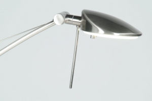 vloerlamp 59364: modern, staal , rvs, rond ...