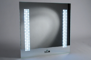 spiegel 70297: modern, glas, metaal, rechthoekig ...