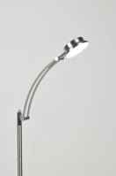 vloerlamp 70820: modern, staal , rvs, rond ...