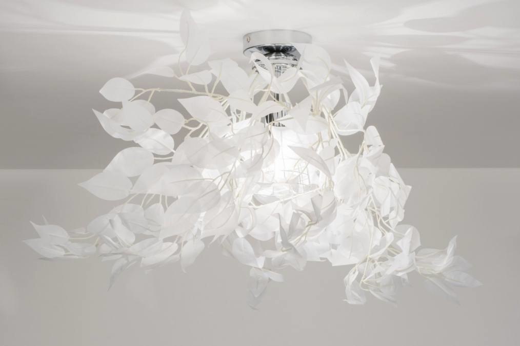 Plafondlamp 11007: landelijk, modern, stof, wit #0