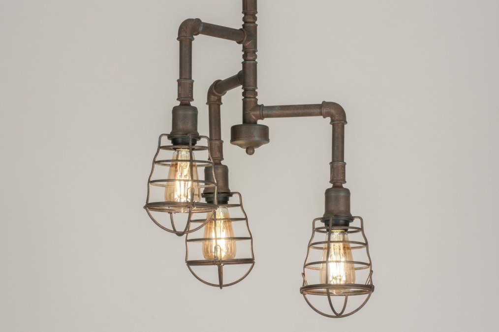 Pendelleuchte 11738: Modern, Industrielook, Coole Lampen Grob, Braun Pendelleuchte 11738: Modern, Industrielook, Coole Lampen Grob, Braun