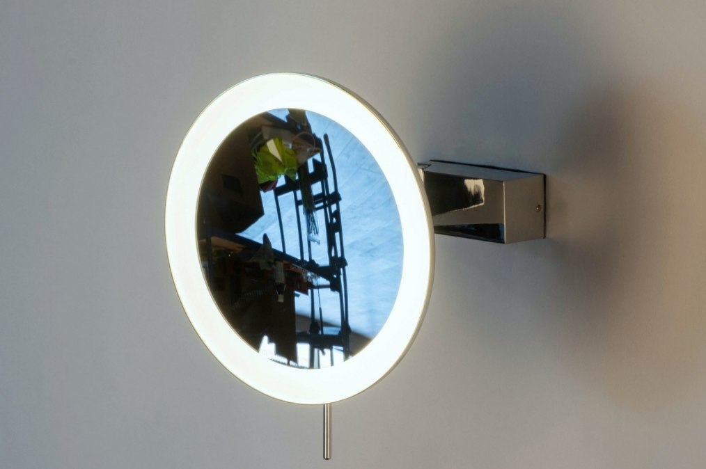 Wandleuchte 12476 Modern Metall Chrom Rund