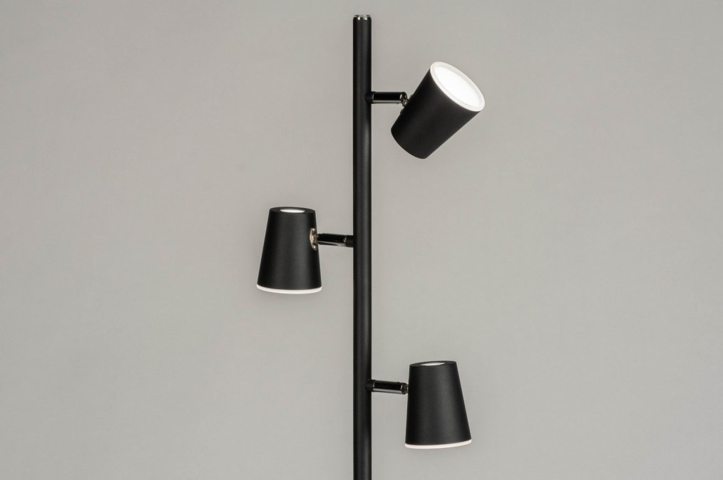 Lamp 12855: Design, Modern, Metaal, Zwart