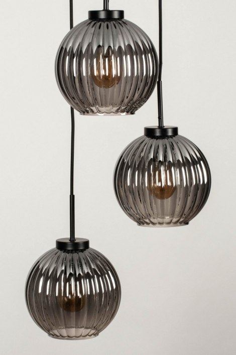 Pendelleuchte 13217: Modern, Retro, Art Deco, Glas