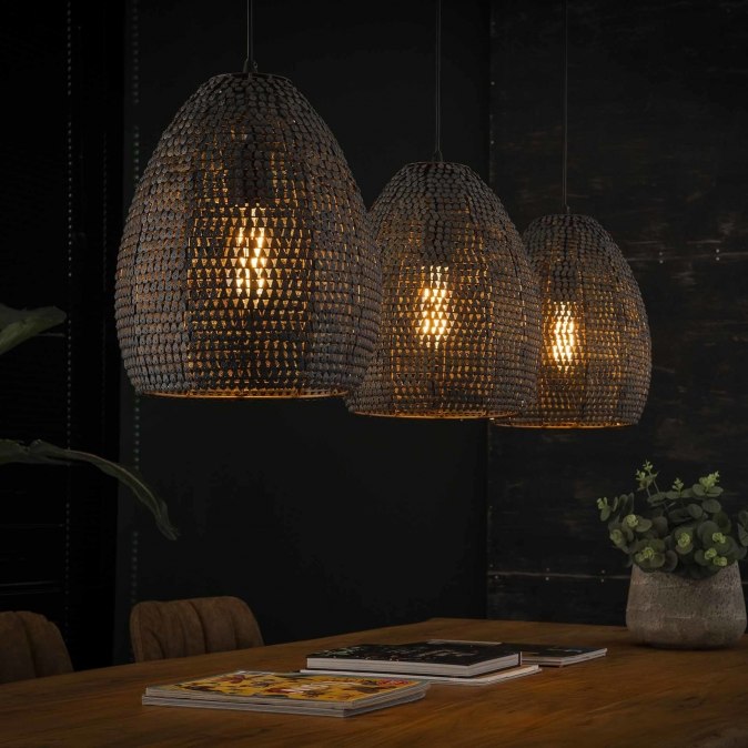 Industrielook, 13369: Grob Pendelleuchte Lampen Laendlich, Coole Modern,