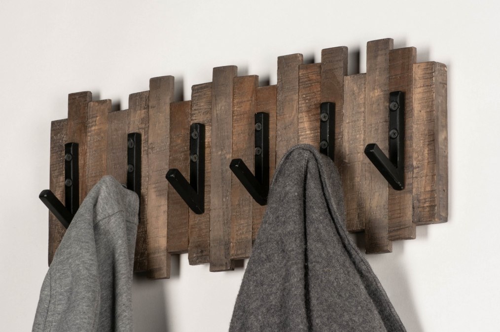 Garderobe 13374 Industrielook Laendlich Rustikal Coole Lampen Grob Holz