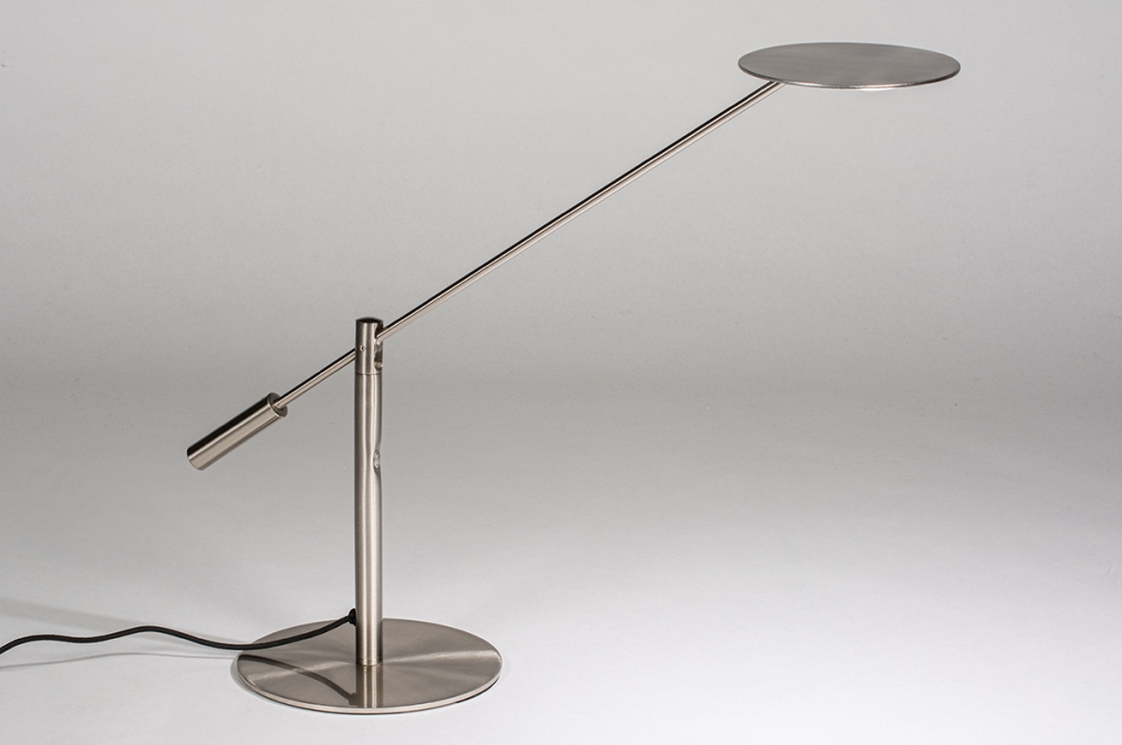 Tafellamp 13891: design, modern, metaal, staalgrijs #0