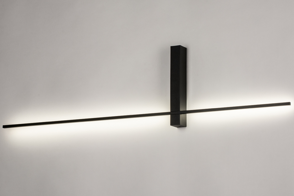 In werkelijkheid Bekwaam nachtmerrie Wandlamp 14273: Modern, Aluminium, Metaal, Zwart