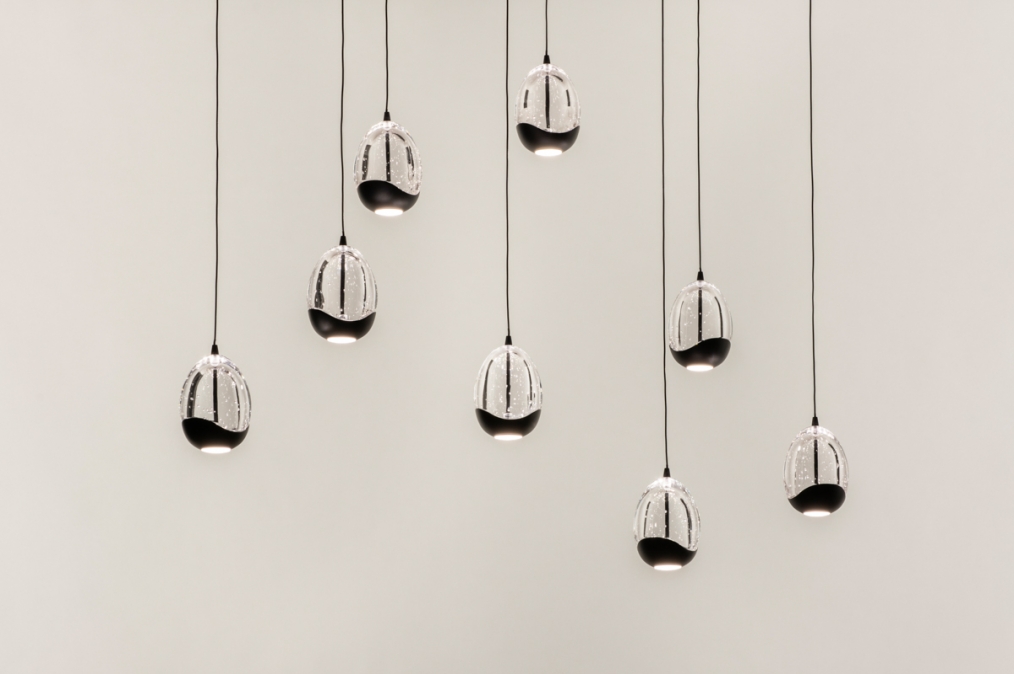 Hanglamp 15009: modern, eigentijds klassiek, art deco, glas #0