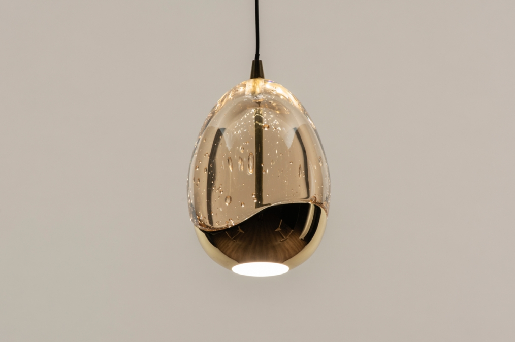 herinneringen Pest Gering Hanglamp 15119: Modern, Eigentijds Klassiek, Art Deco, Glas