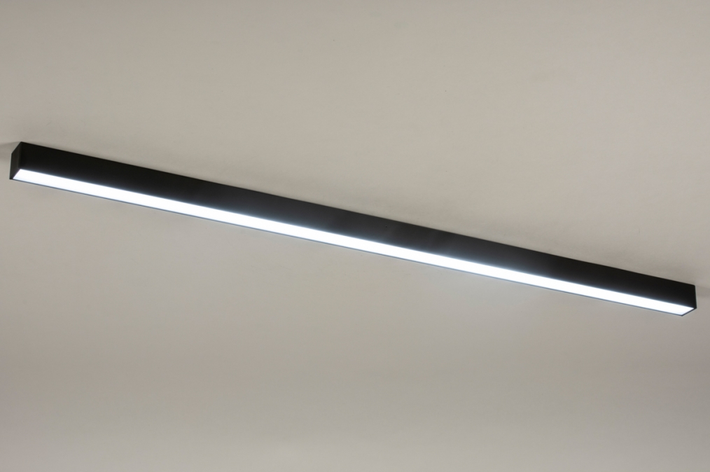Plafondlamp 15166: modern, aluminium, metaal, antraciet donkergrijs #0