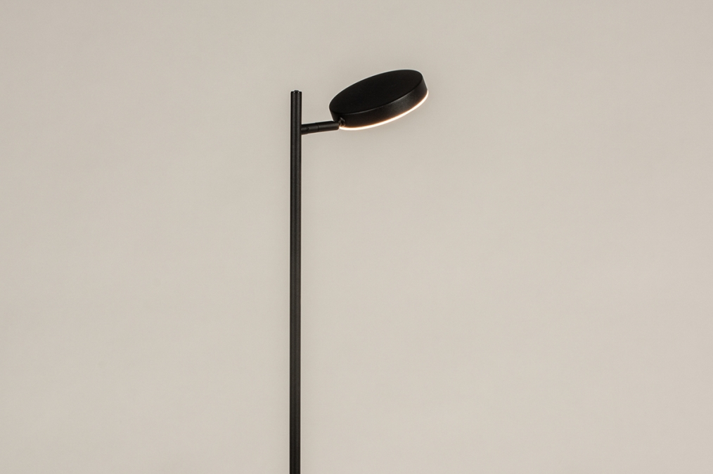 Vloerlamp 15218: modern, metaal, zwart, mat #0