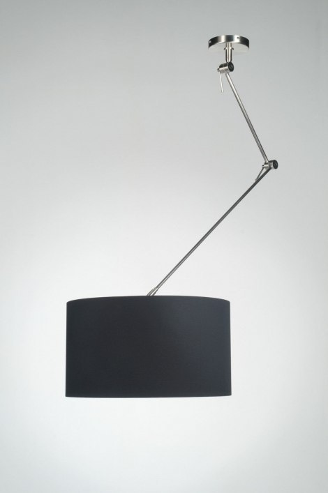 Hanglamp 30004: landelijk, modern, stof, zwart #0
