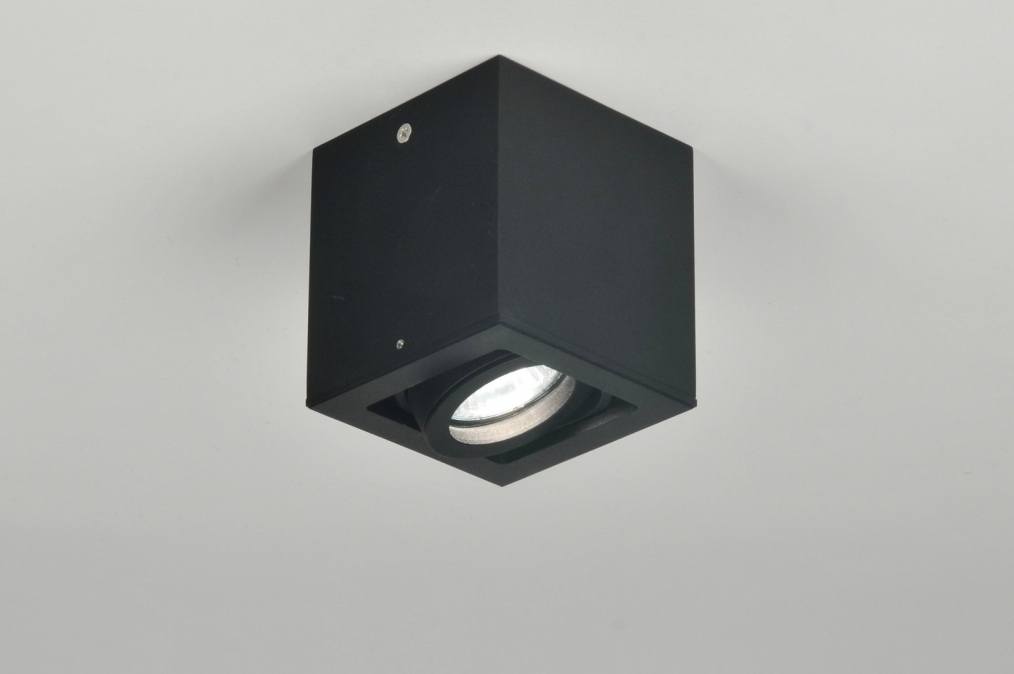 Plafondlamp 30117: Modern, Design, Zwart, Mat Plafondlamp 30117: Modern, Design, Zwart, Mat