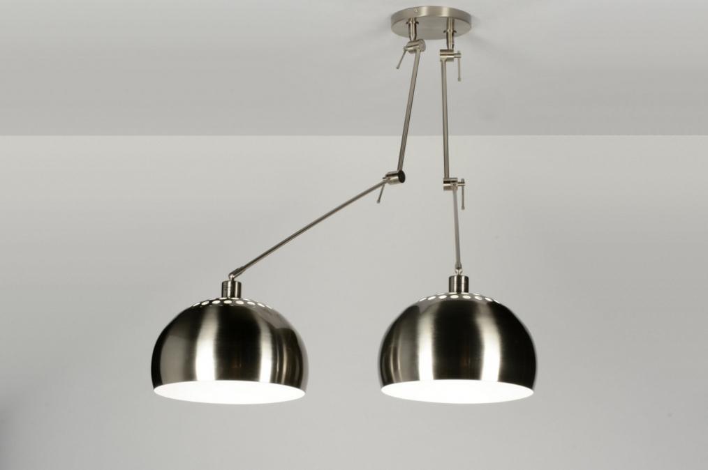 Ventileren Adelaide Nog steeds Hanglamp 30306: Modern, Retro, Staal Rvs, Metaal