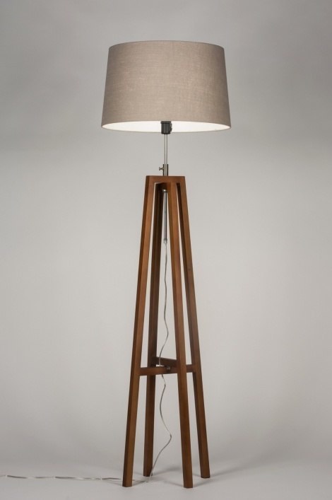 Vloerlamp 30550: landelijk, modern, eigentijds klassiek, hout #0