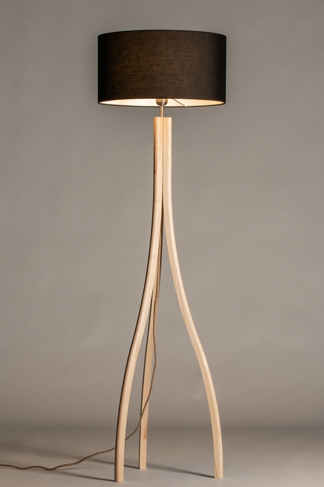 Fonetiek Vertolking Rendezvous Staande Lamp 31048: Design, Modern, Hout, Licht Hout