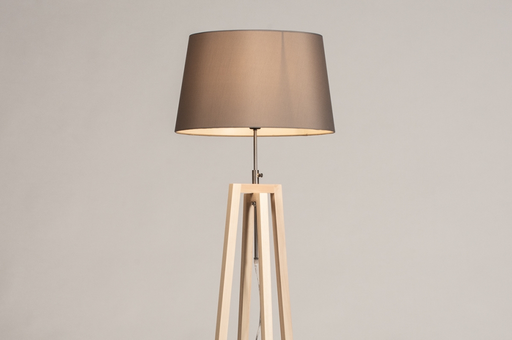 Vloerlamp 31128: landelijk, modern, hout, licht hout #0
