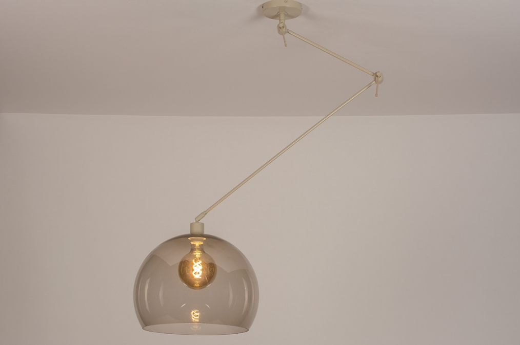 Hanglamp 31138: modern, retro, glas, kunststof #0