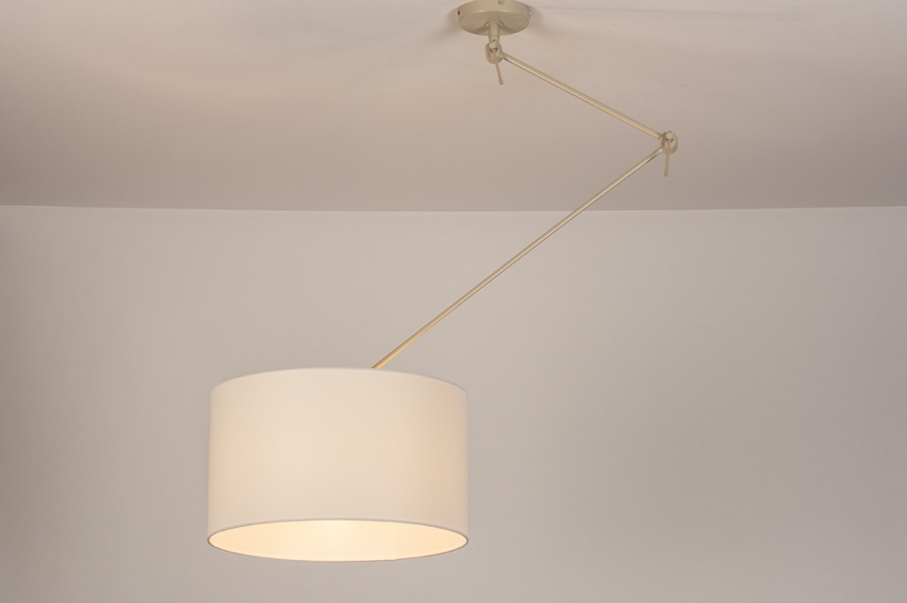 Hanglamp 31139: Modern, Stof, Metaal