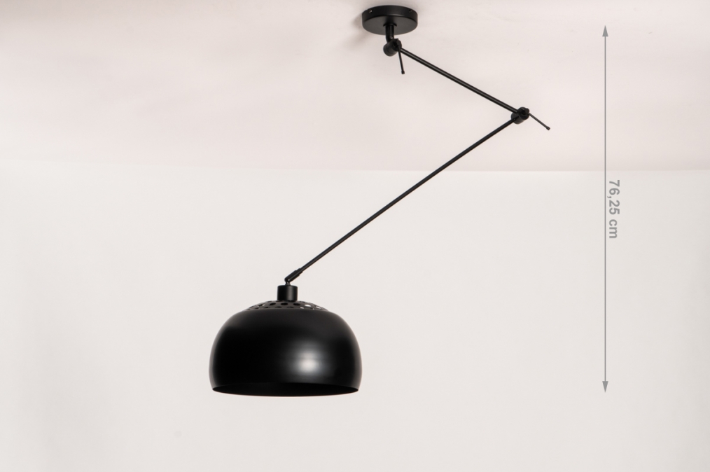 Tien jaar massa Verward zijn Hanglamp 31173: Modern, Retro, Metaal, Zwart