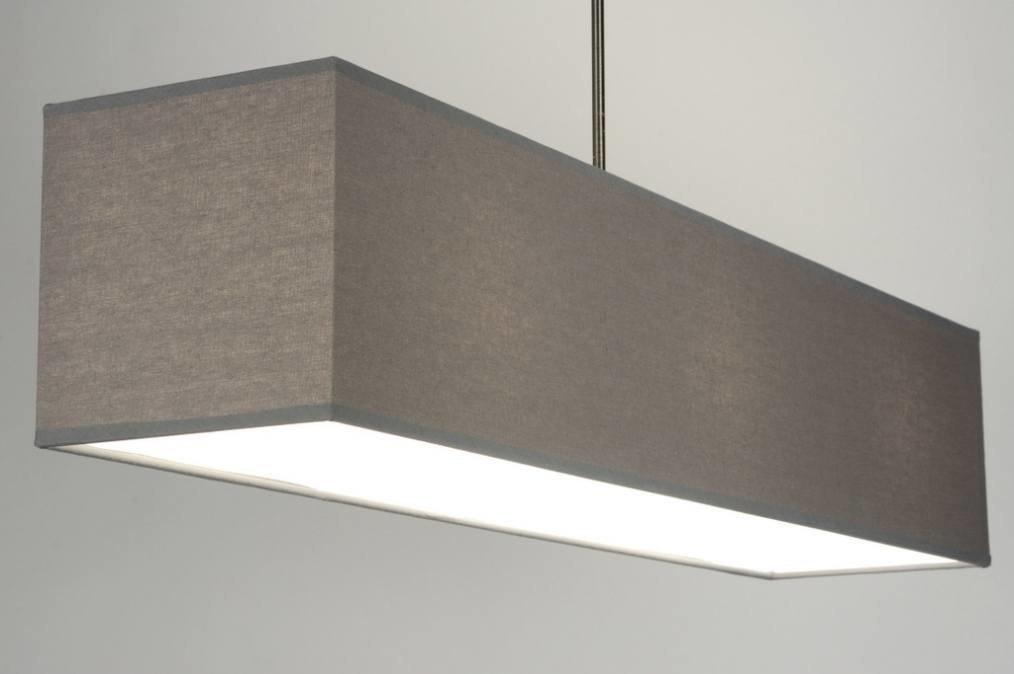 onduidelijk verlies Naar behoren Hanglamp 71824: Modern, Eigentijds Klassiek, Stof, Grijs