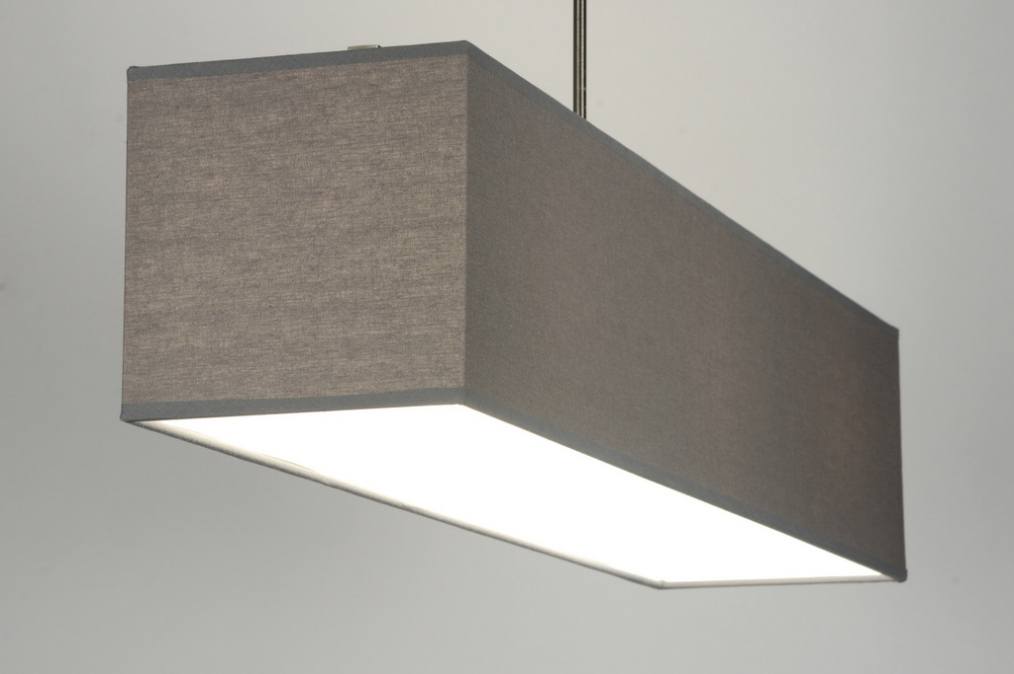 onduidelijk verlies Naar behoren Hanglamp 71824: Modern, Eigentijds Klassiek, Stof, Grijs