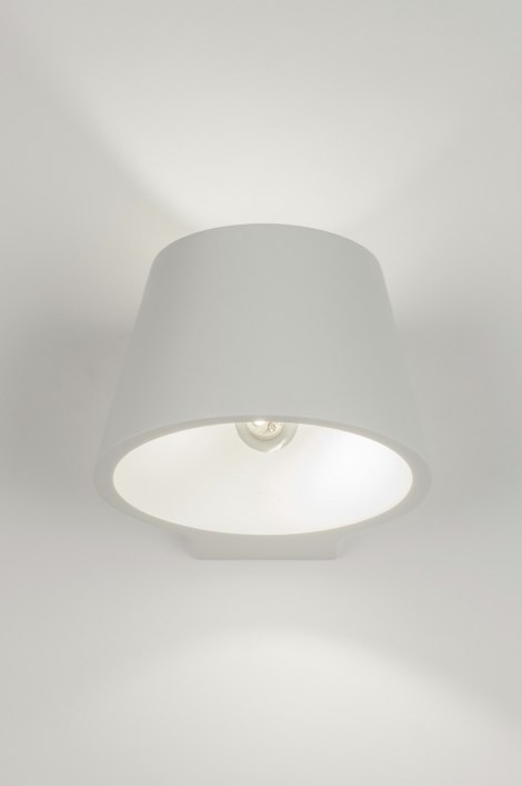 Lampe nuage en porcelaine blanc h17cm - Beezz