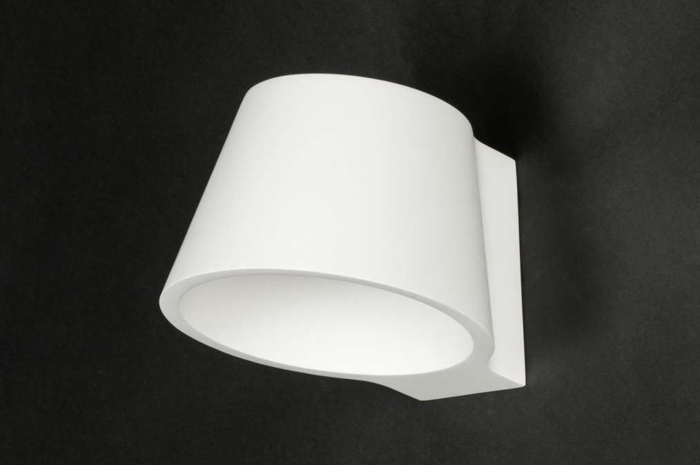 Wandlamp Landelijk, Modern, Keramiek, Wit